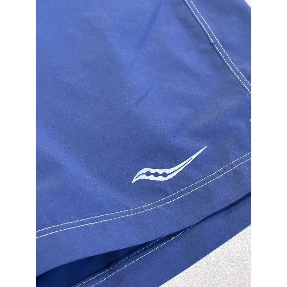 Saucony‎ Mens RunDry Running Shorts Navy Blue Large SA80613-MIDMIO Athletic